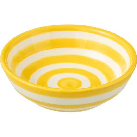 Bowl Grana Str Lo Cer Wh/yel S 14x14x6cm