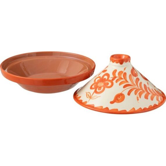 Tagine Granada Cer Wh/ora 20x20x28cm