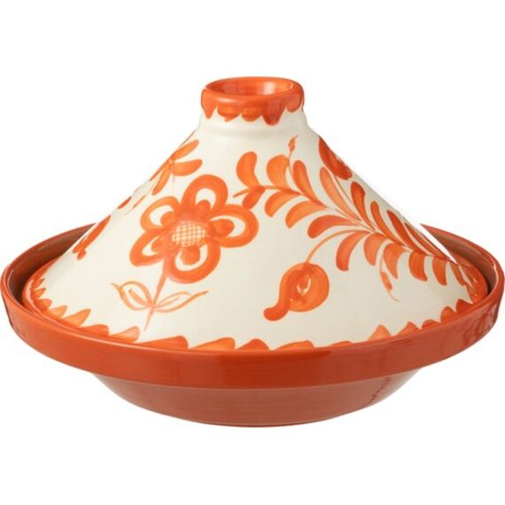 Tagine Granada Cer Wh/ora 20x20x28cm