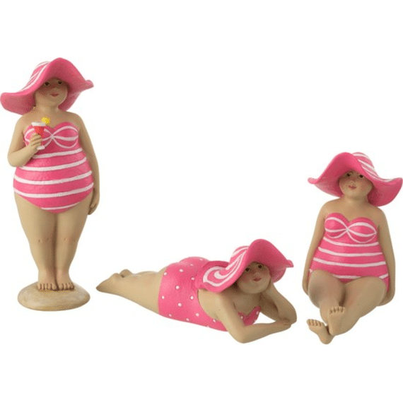 Stranddame Hoed Poly Roze Ass3 8x8x21.8cm