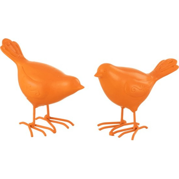 Vogel Polyresin Oranje S Ass2 10x5.8x7.8cm