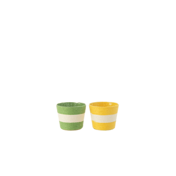 Bloemp Str Pa/pet Ge/gr Xs As2 11.5x11.5x9.5cm