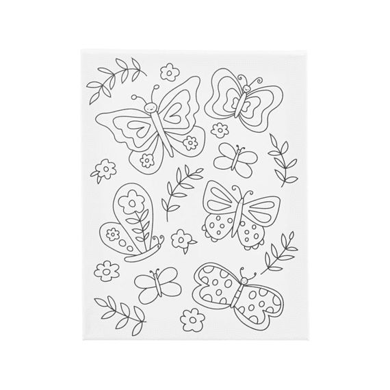 Schildercanvas Met Print Vlinders