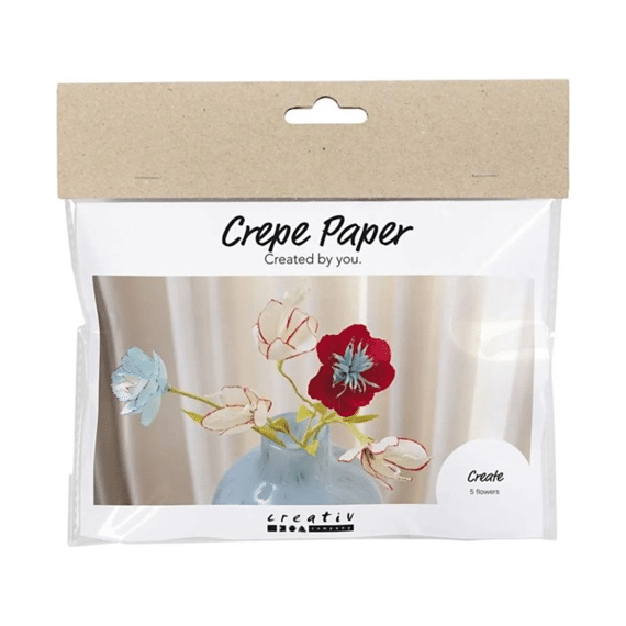 Mini Hobbyset Crepepapier Bloemen Van Crepepapier