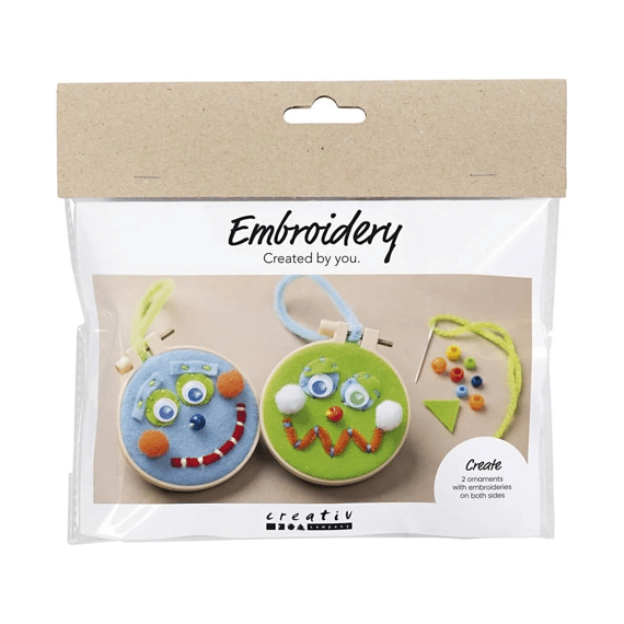 Mini Hobbyset Borduurwerk Gezichtjes