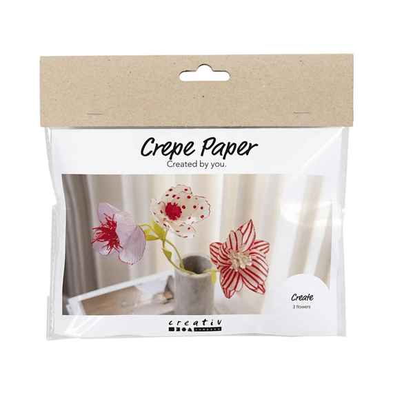Mini Hobbyset Crepepapier Bloemen