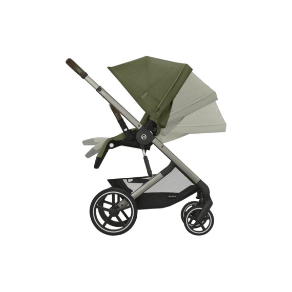 Cybex Balios S Lux Frame Taupe + Buggyzit Moss Green/khaki