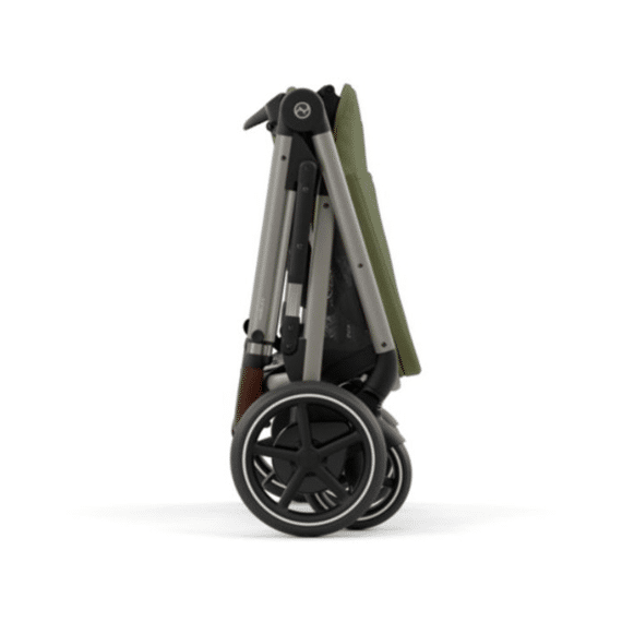 Cybex E-gazelle S Frame Taupe + Zit Leder Bruin Moss Green/khaki
