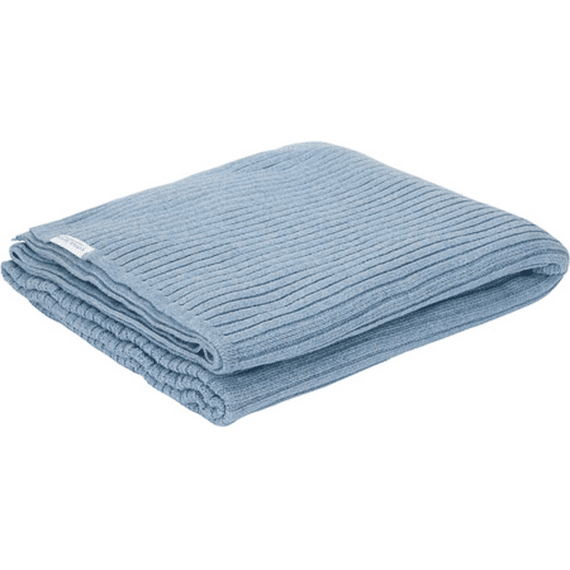 Little Dutch Pure Ledikantdeken Pure Denim Blue