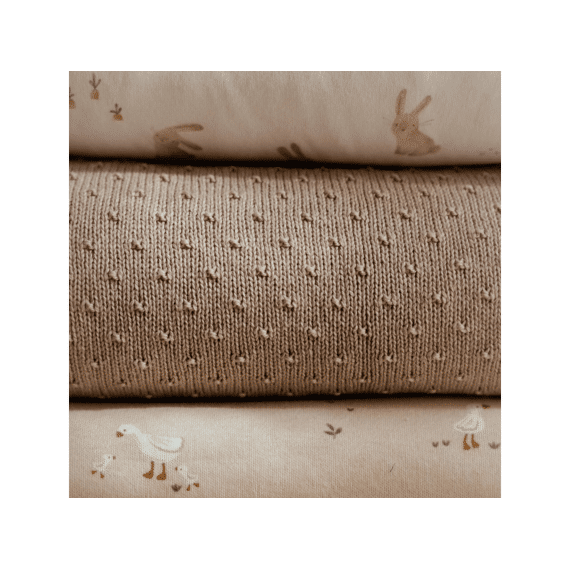 Little Dutch Deken Wieg Gebreid 70x100 Pure Soft Beige