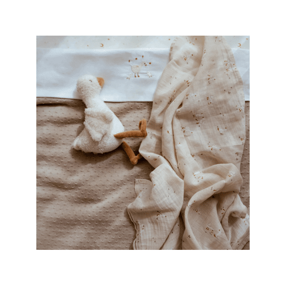 Little Dutch Deken Wieg Gebreid 70x100 Pure Soft Beige