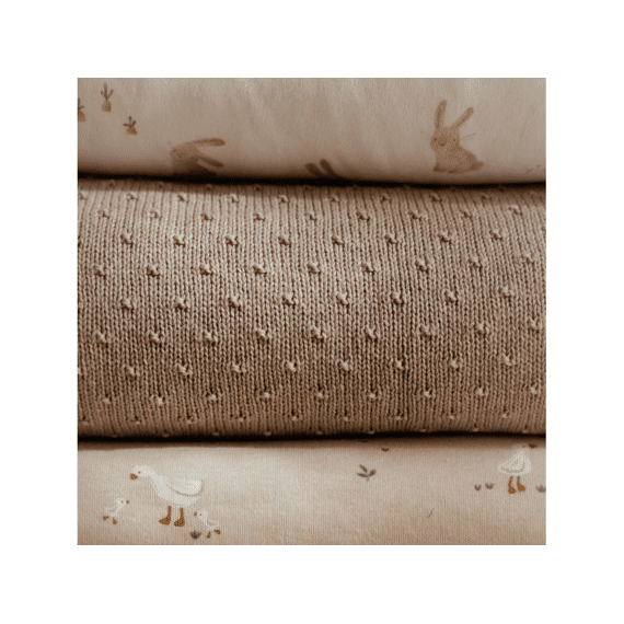 Little Dutch Deken Bed Gebreid 110x140 Pure Soft Beige