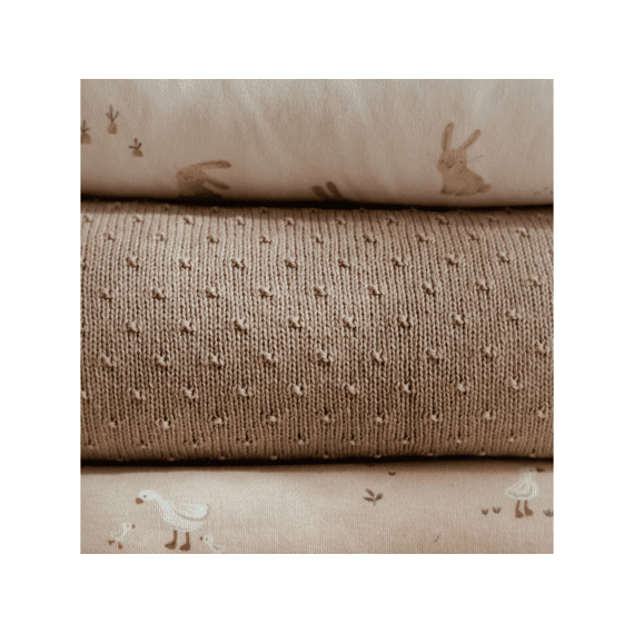 Little Dutch Deken Bed Gebreid/fleece 110x140 Pure Soft Beige