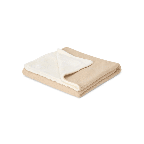 Little Dutch Deken Bed Gebreid/fleece 110x140 Pure Soft Beige