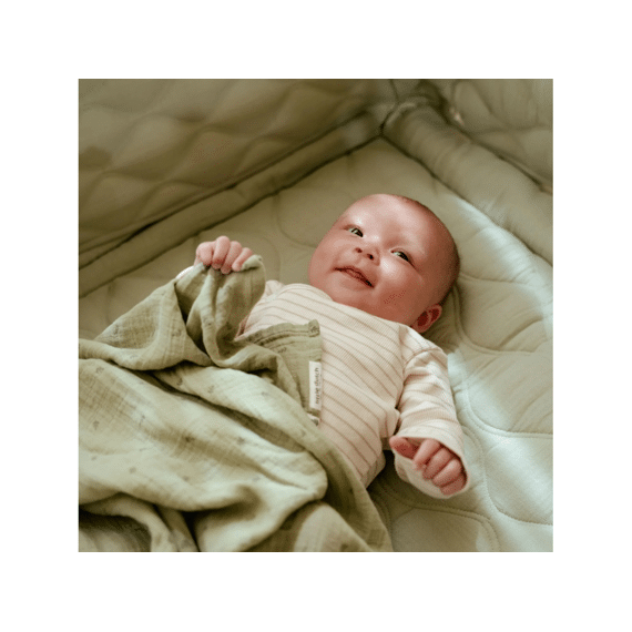 Little Dutch Boxkleed 75x95 Pure Sage