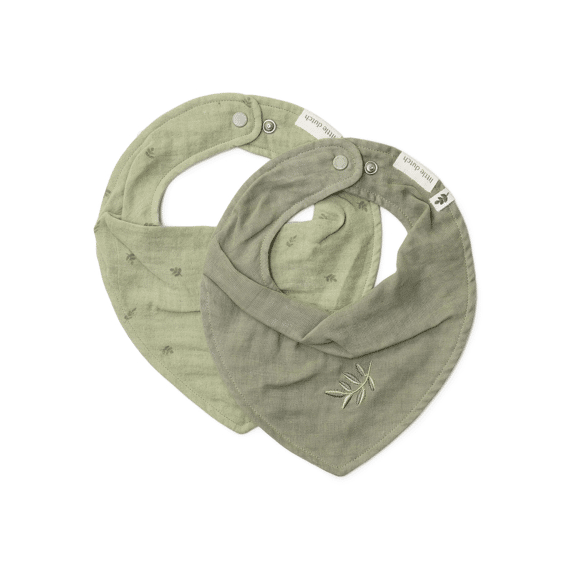 Little Dutch Bandana Bib 2 stuks Pure Sage