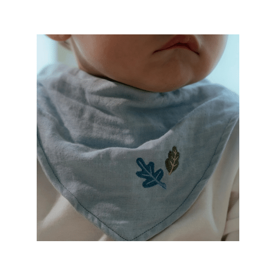 Little Dutch Bandana Bib 2 stuks Pure Denim Blue