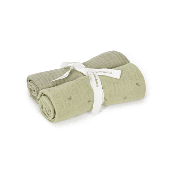 Little Dutch Swaddle 70x70 2st Pure Sage