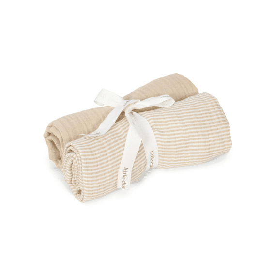 Little Dutch Swaddle 70x70 2st Pure Soft Beige
