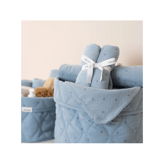 Little Dutch Swaddle 70x70 2st Pure Denim Blue