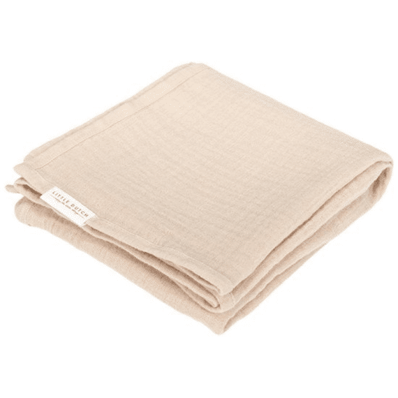 Little Dutch Pure Swaddle Doek Hydrofiel 120x120 Pure Soft Beige