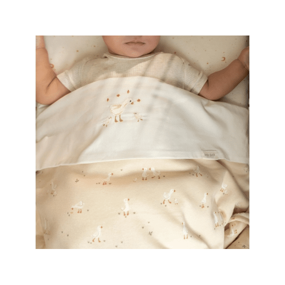 Little Dutch Newborn Naturals Wiegdeken Fleece Little Goose