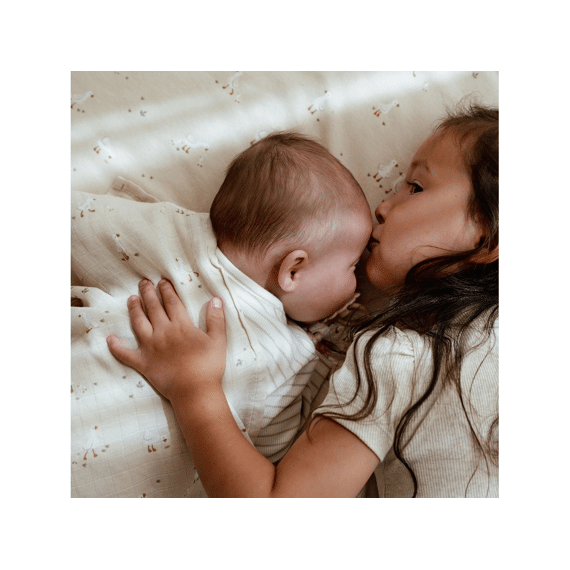 Little Dutch Newborn Naturals Swaddle Doek Hydrofiel 120x120 Little Goose