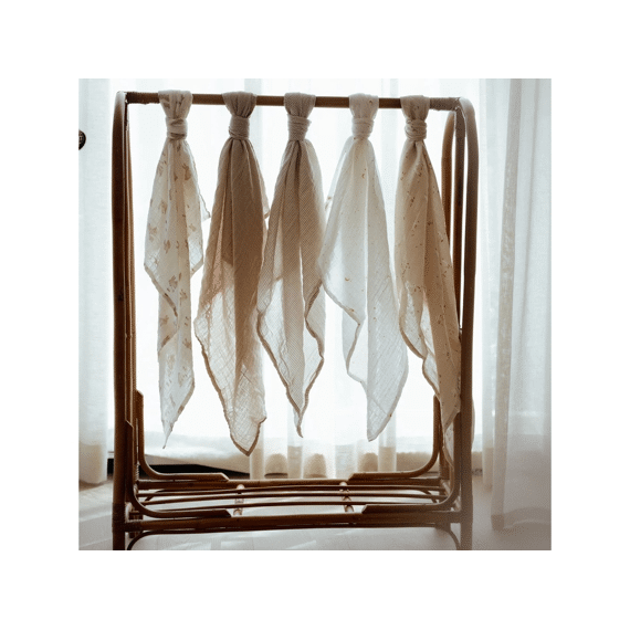 Little Dutch Newborn Naturals Swaddle Doek Hydrofiel 120x120 Little Goose