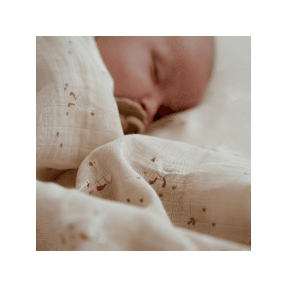 Little Dutch Newborn Naturals Swaddle Doek Hydrofiel 120x120 Little Goose