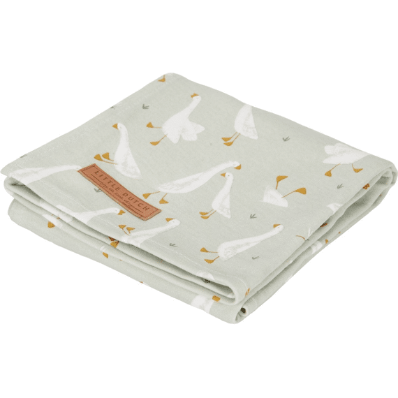 Little Dutch Newborn Naturals Swaddle Doek Hydrofiel 120x120 Little Goose