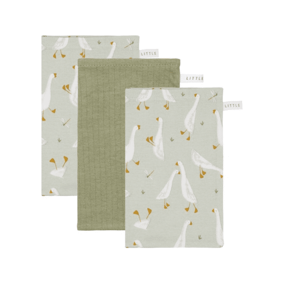 Little Dutch Newborn Naturals Washandjes Set Little Goose