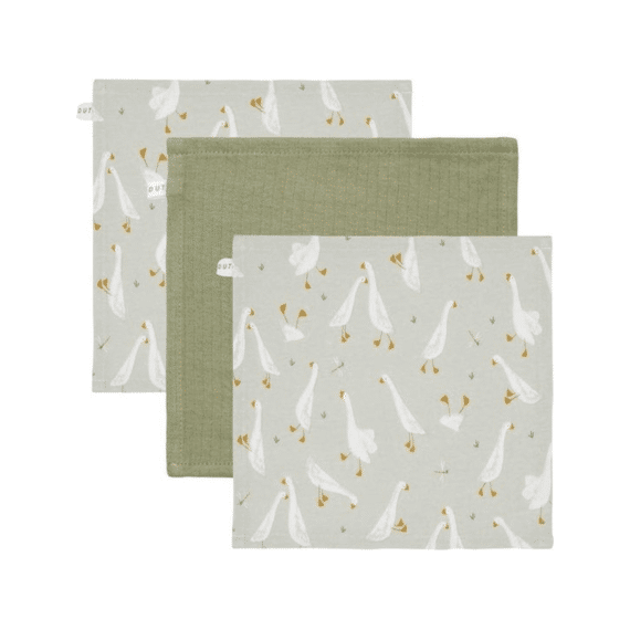 Little Dutch Newborn Naturals Monddoekjes Set Little Goose