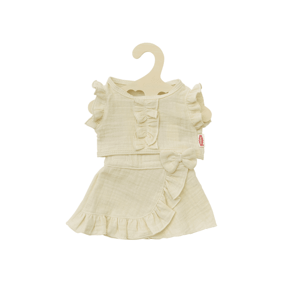 Heless 2422 Tetra Top Met Rokje Ecru 35 - 45 Cm