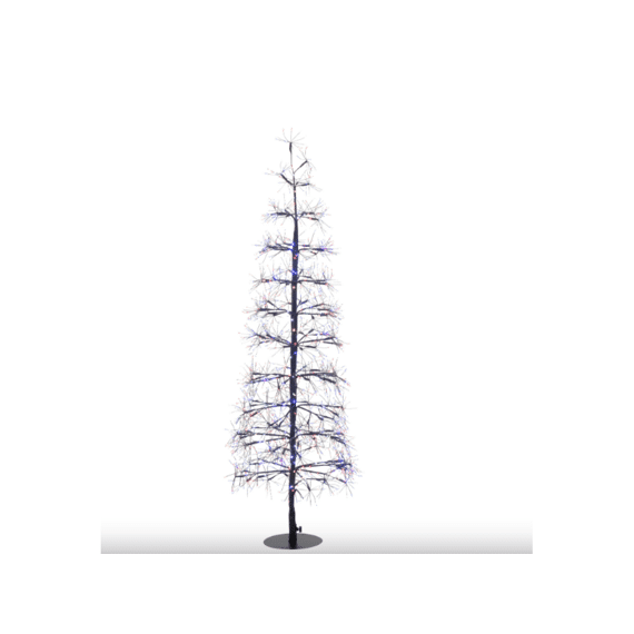 Boom Led Multi Licht Ijz Zw S 35x35x80cm