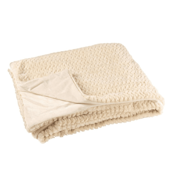 Deken Moutie Polyester Beige 130x180x1cm