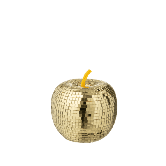 J-line Appel Spiegel Schuim Goud L 12,3cm