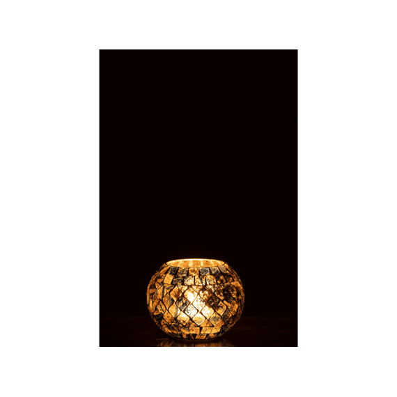 Theelichthouder Mozaïek 10x10x8,5cm