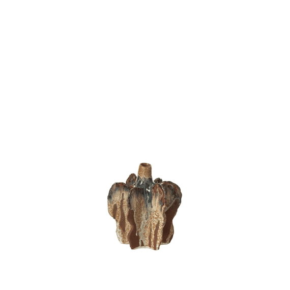 J-line Vaas Naga Keramiek Roest Bruin S 15,5cm