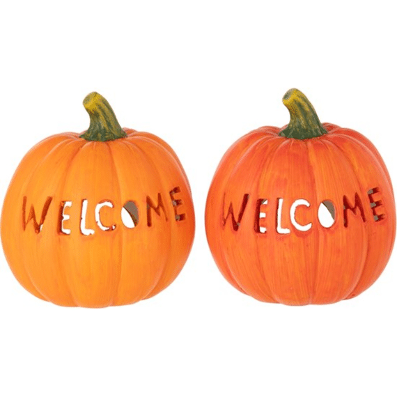 Pompoen Welcome Klei Oranje L 16,5cm Assortiment