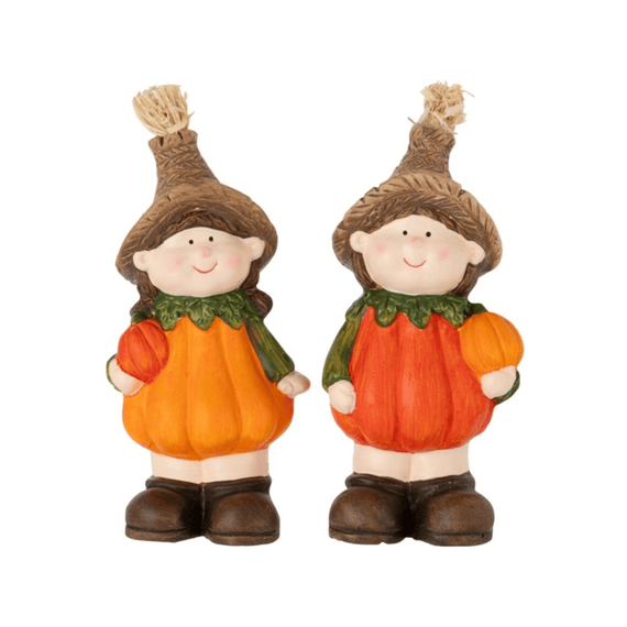 Kind Pompoen Klei Or/or L 12x10,5x26cm Assoritment