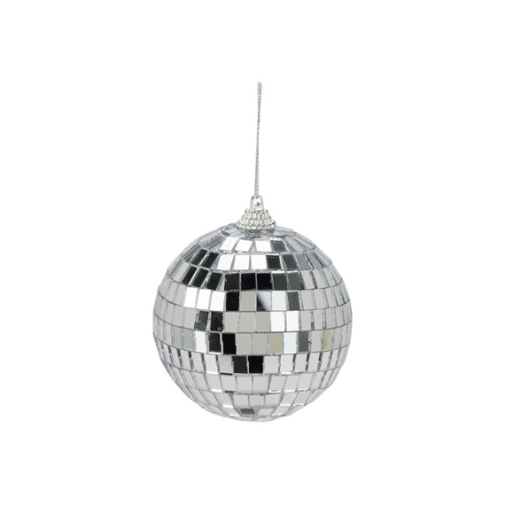 D/9 Kerstbal Disco Plastiek Gd 30x30x10cm