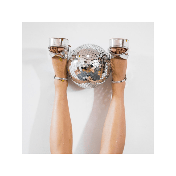 D/4 Kerstbal Disco Plastiek Gd 30x30x15cm