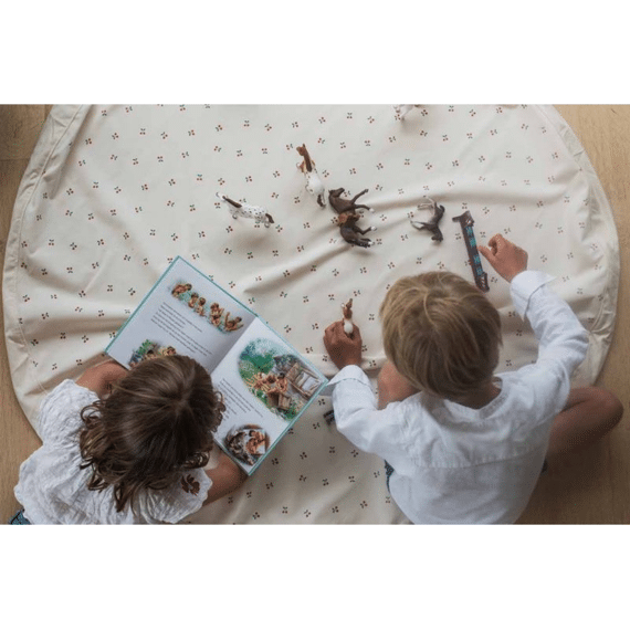 Play And Go Storage Bag En Speelmat Mini Cherry Gold