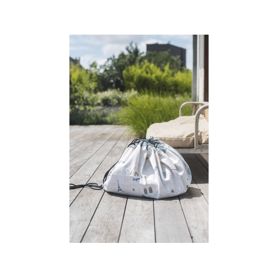 Play And Go Storage Bag En Speelmat 140cm Paris Map