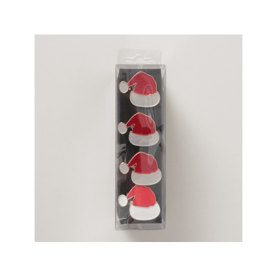 Napkin Ring Tipsy 4 P. Iron Multi-coloured Red White