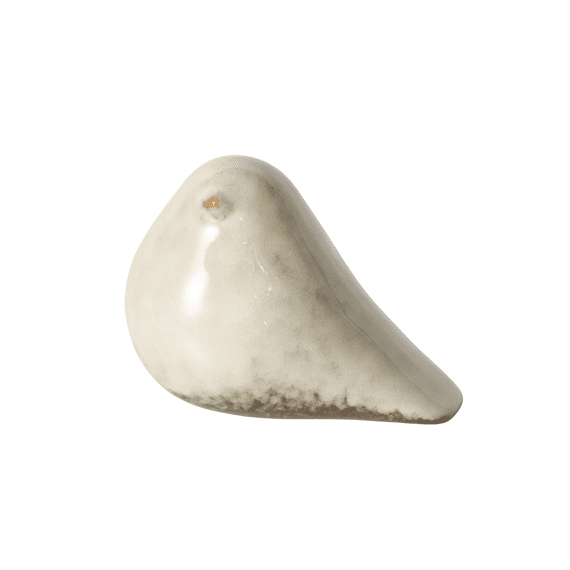 Figurine Ombro Bird H 9 Cm Porcelain Cream White