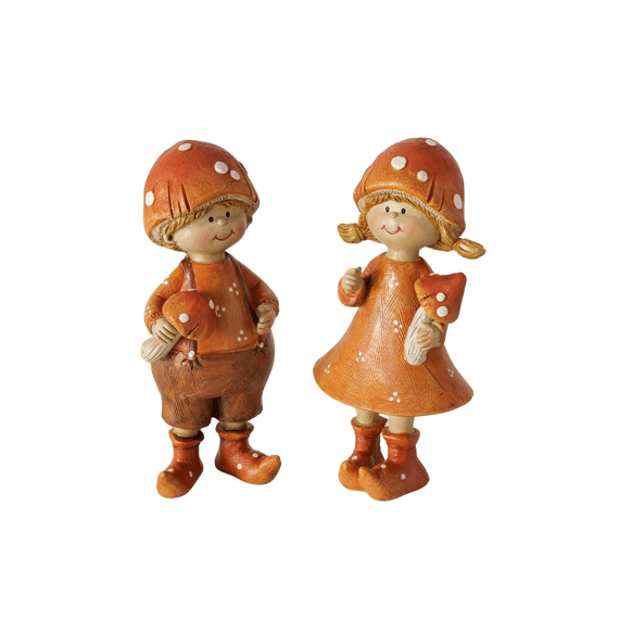Figurine Tamy Children H 14.2 Cm Polyresin Brown Assotiment Prijs Per Stuk