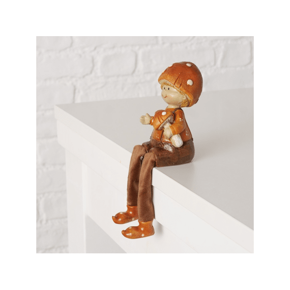 Shelf Sitter Tamy Children H 17 Cm Polyresin Brown Assortiment Prijs Per Stuk