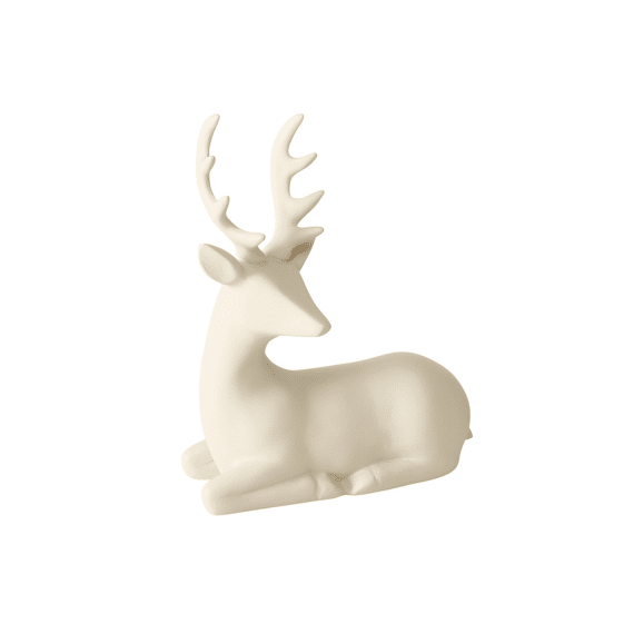 Figurine Hario Deer H 15 Cm Polyresin Beige