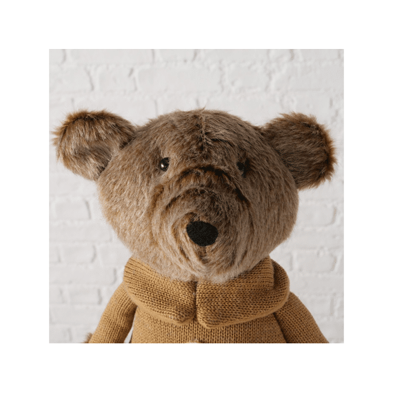 Figurine Teddie Bear H 55 Cm Iron Concrete Polyester Brown